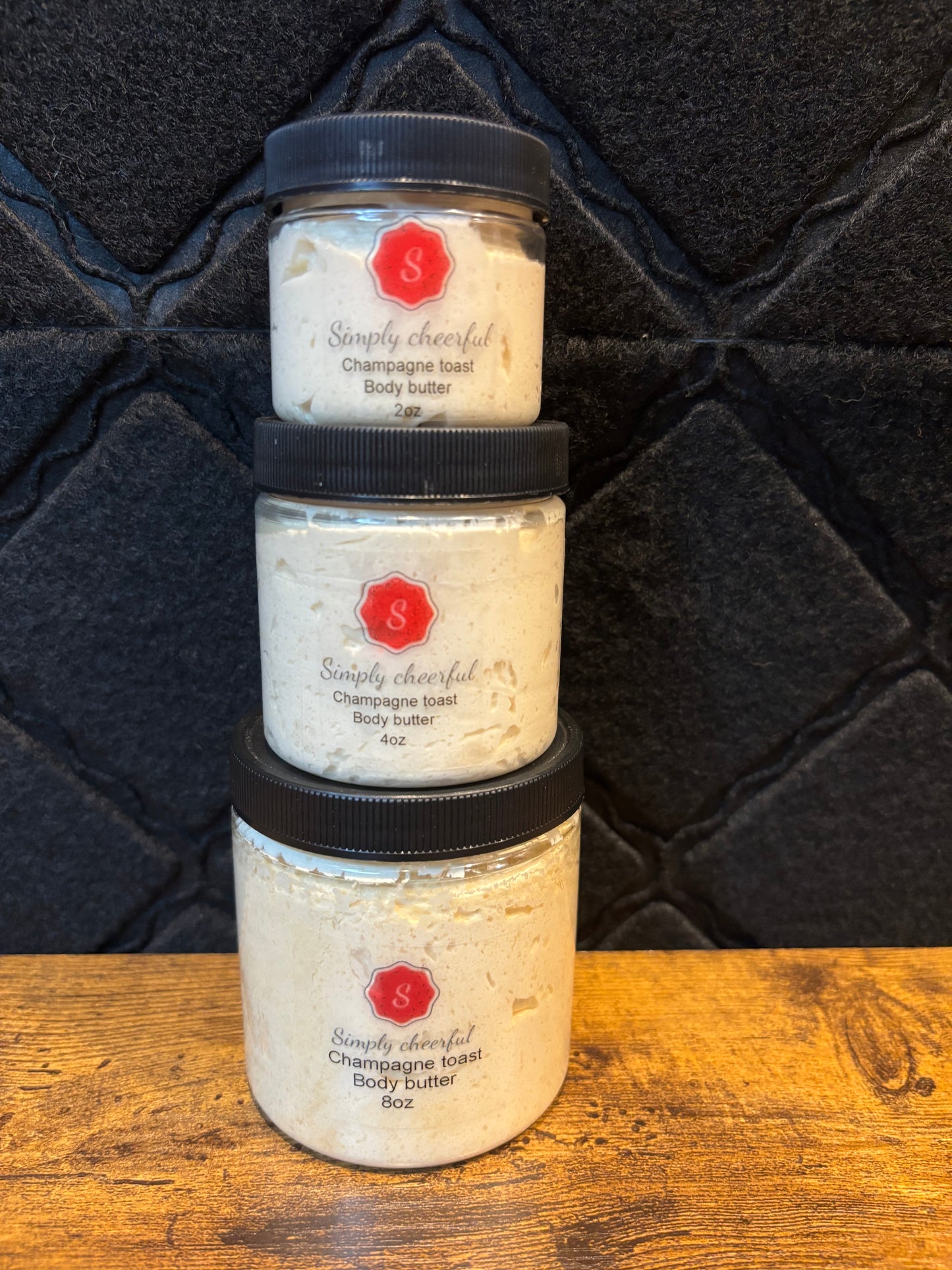 Champagne toast body butter