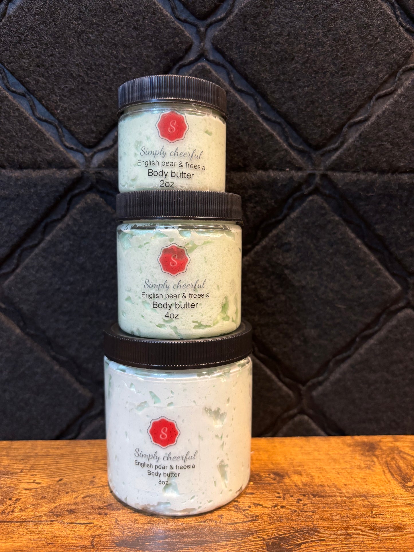 English pear and Freesia body butter