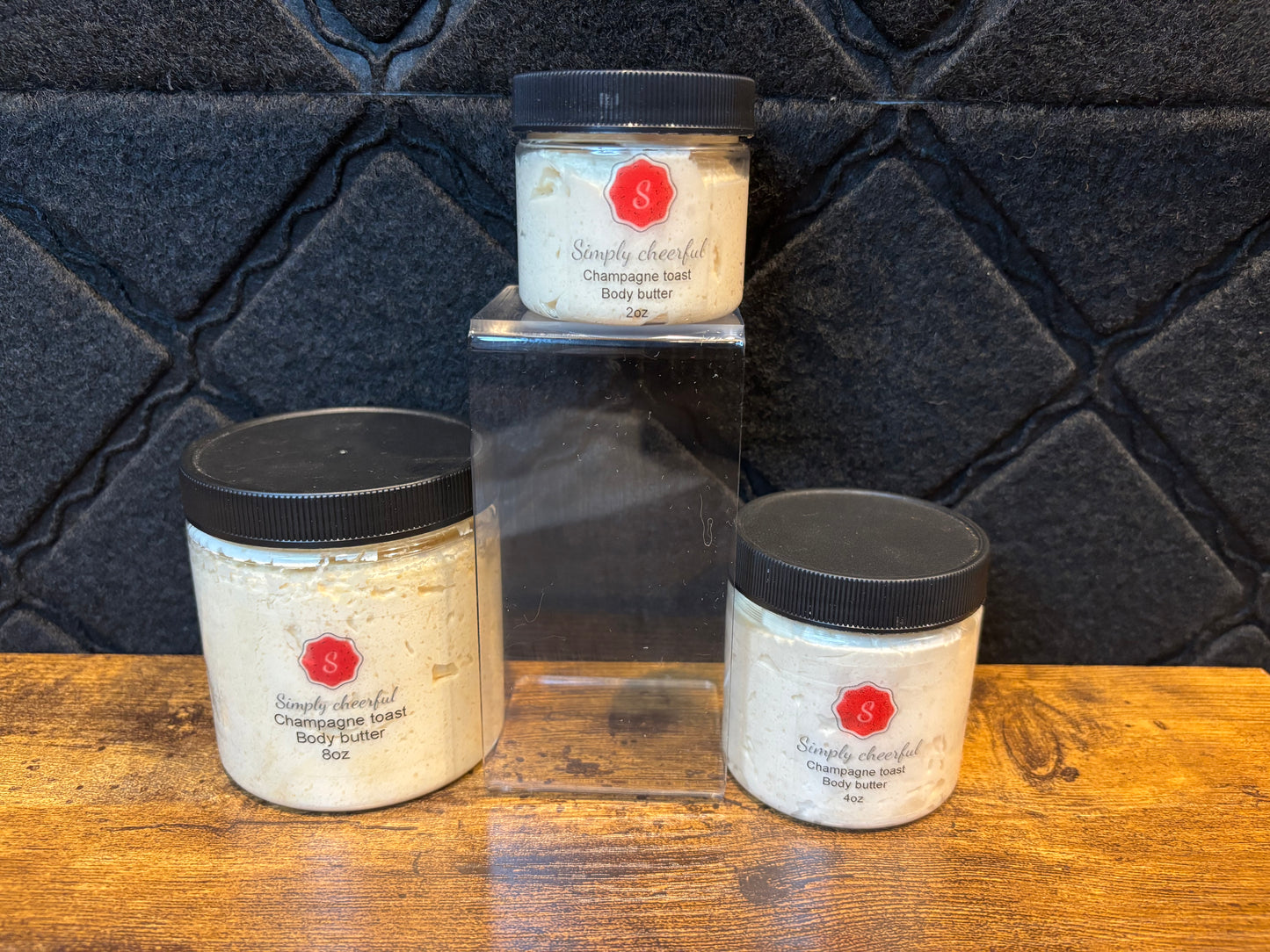 Champagne toast body butter