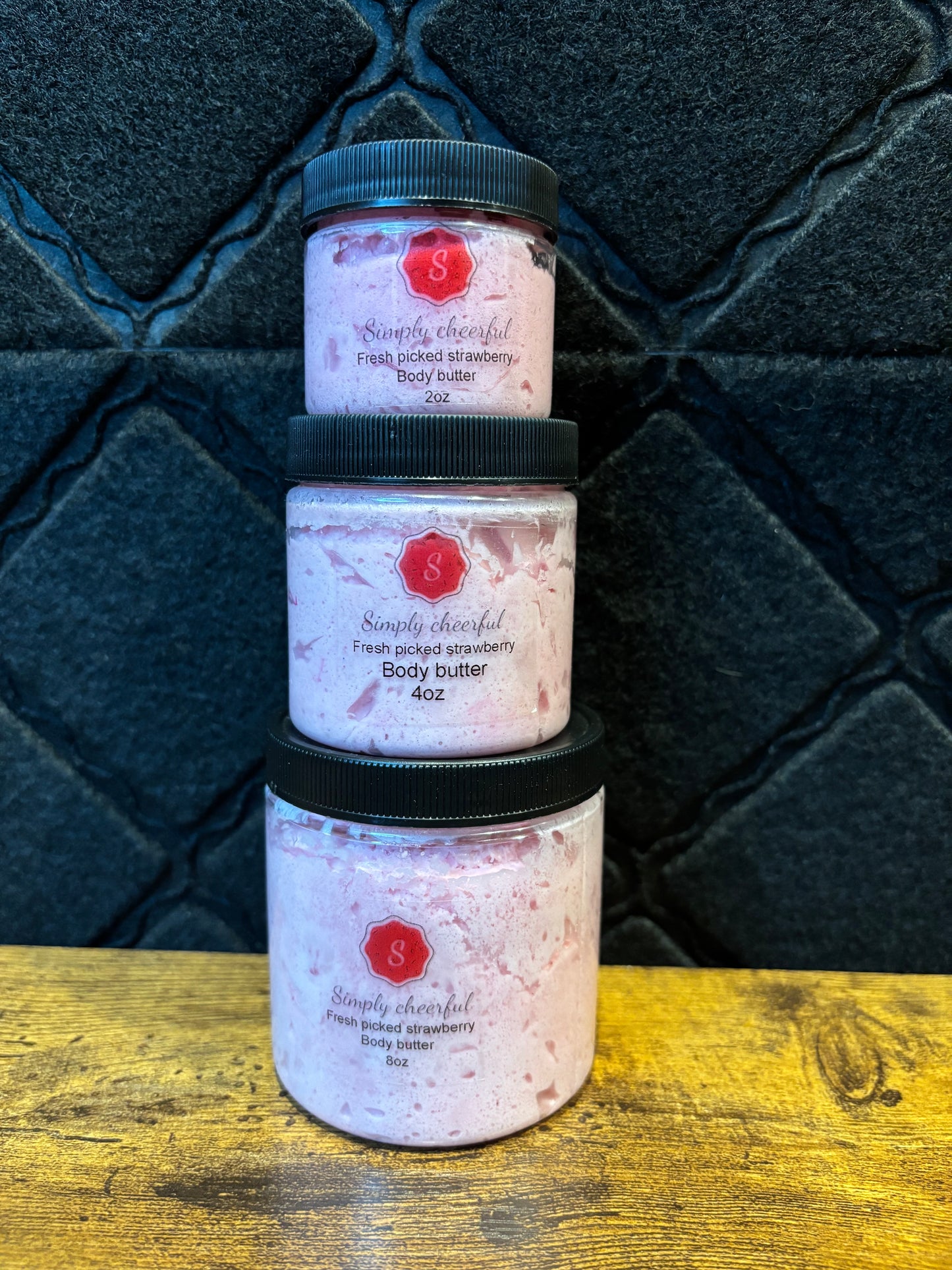 Fresh picked strawberry body butter