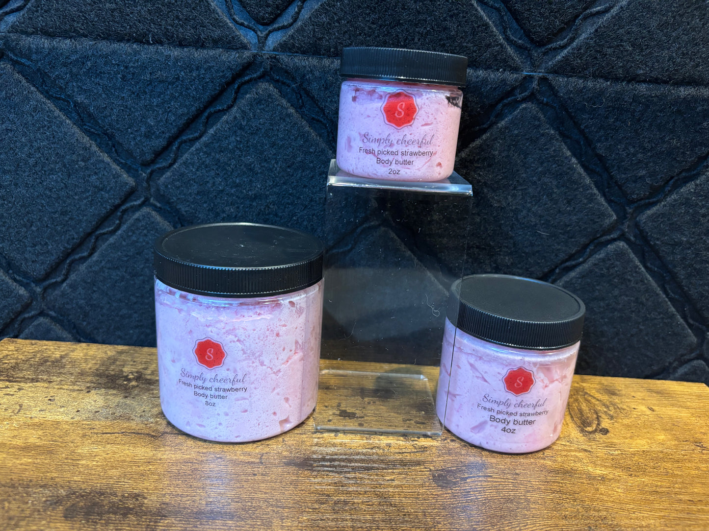 Fresh picked strawberry body butter