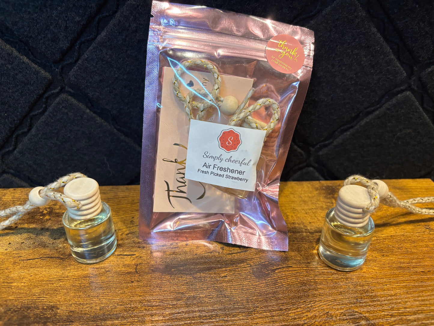 Fresh picked strawberry air freshener