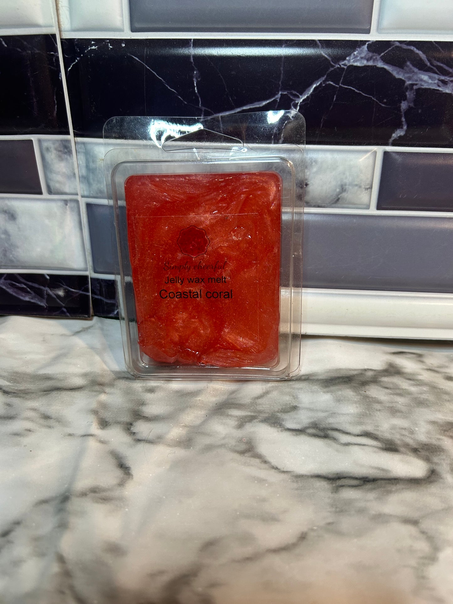 Coastal coral jelly wax melt