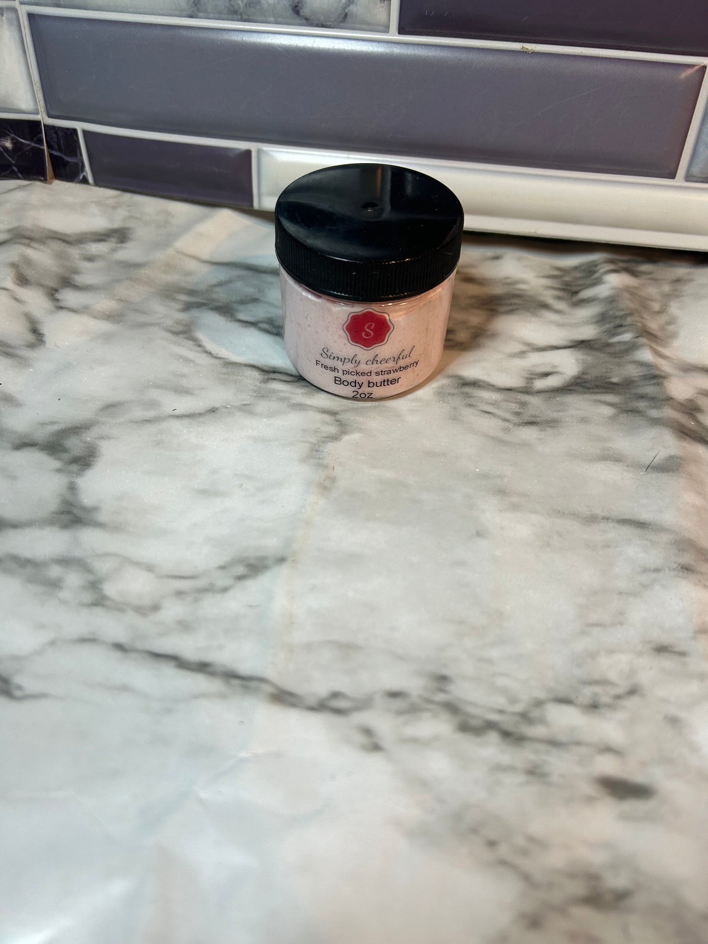 Fresh picked strawberry body butter