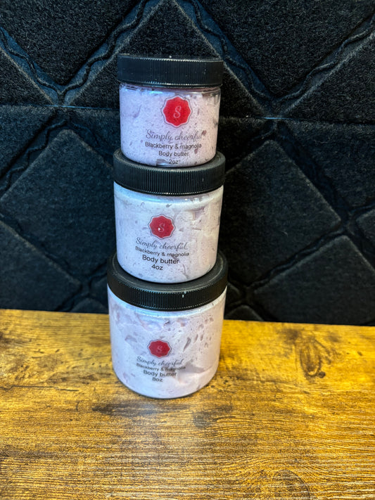 Blackberry & magnolia body butter