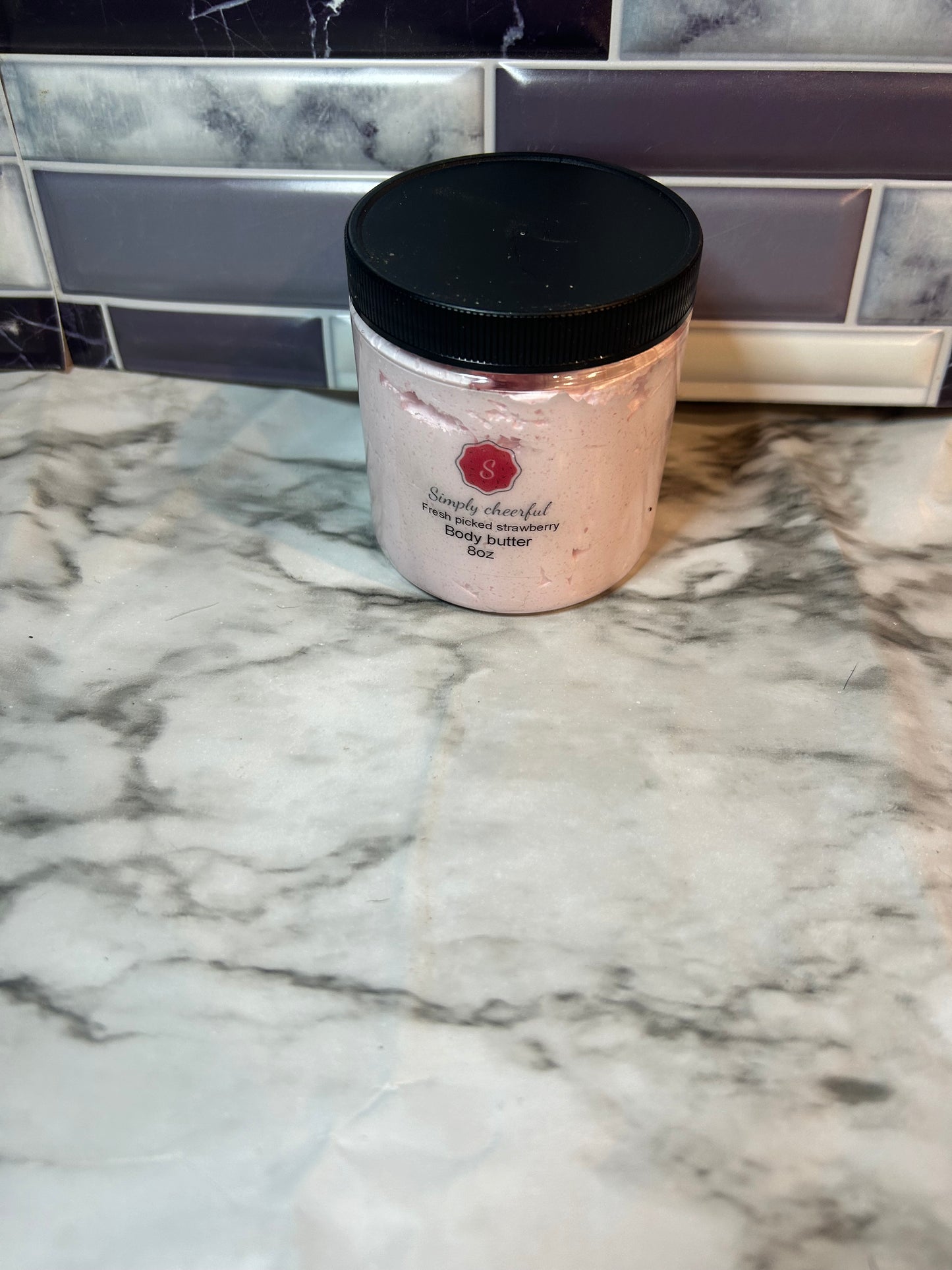 Fresh picked strawberry body butter