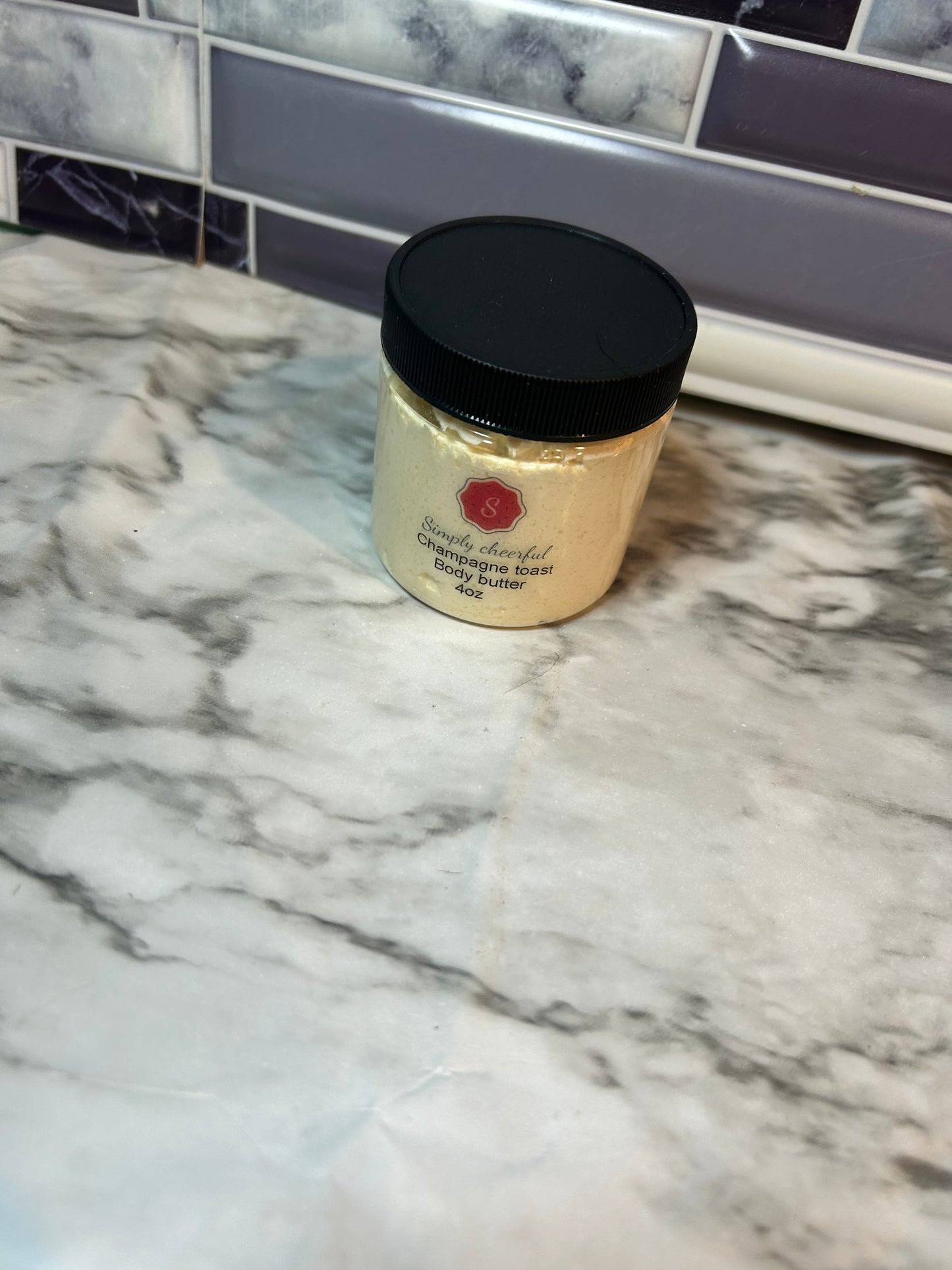 Champagne toast body butter