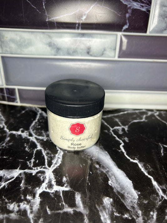 Rose body butter