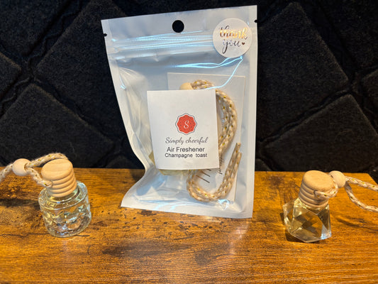 Champagne toast air freshener